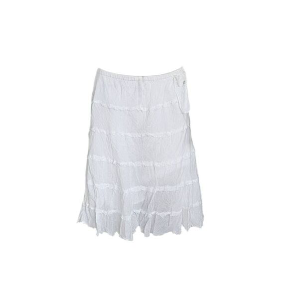 cottagecore tiered midi skirt